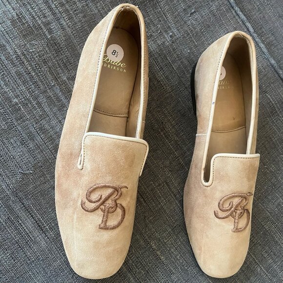 Rare Vintage BABE DIDRIKSON Suede Embroidered Loafer Size 8.5 - Picture 5 of 8